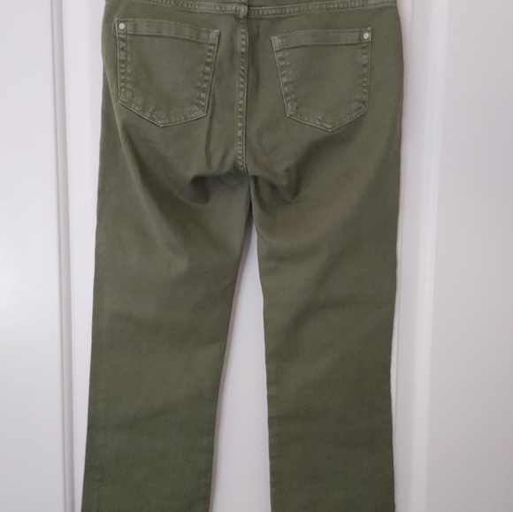 🌞Zara Basic Denim Army Green Jeans ~ Size 02 - Picture 6 of 9